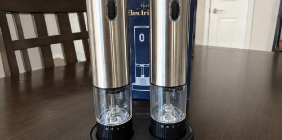 Electric Salt & Pepper Grinders Just $11.99 on Amazon (Reg. $20)