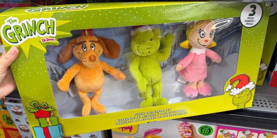 NEW Grinch Collector Plush Set Only $19.97