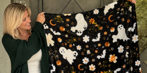 The Big One Throw Blankets from $7.64 on Kohls.com (Grab the Halloween Styles!)