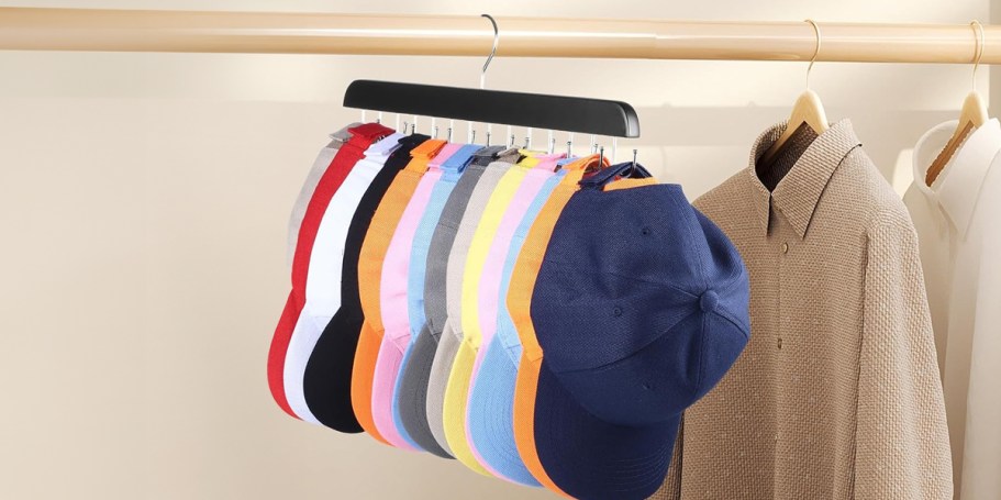 Hat Hanger 2-Pack Only $4.99 on Amazon (Reg. $10) | Works for Bras, Scarves, Belts, & More!