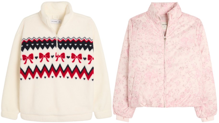 sherpa jacket and puffer jacket
