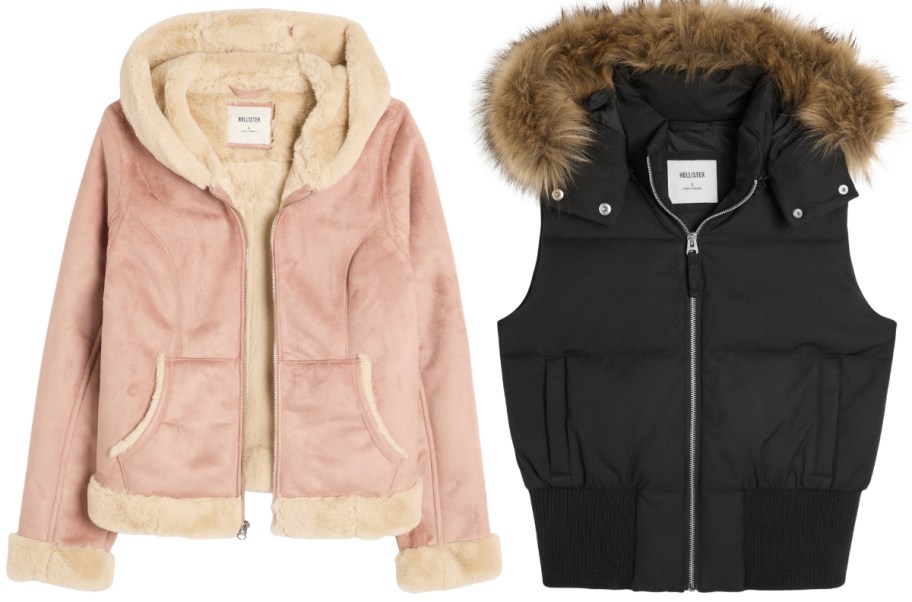 faux fur jacket and vest