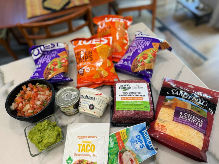 ingredients for quest chips walking taco bags