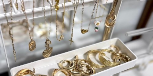 4-Tier Jewelry Organizer Stand w/ 12 Hooks Just $12.99 on Amazon (Reg. $26)
