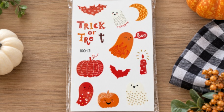 Kids Halloween Temporary Tattoo 250-Pack Just $2.99 on Amazon (Fun, Non-Candy Trick or Treat Item)