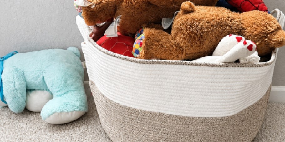 Large Rope Storage Basket Just $14.99 on Amazon (Reg. $25)