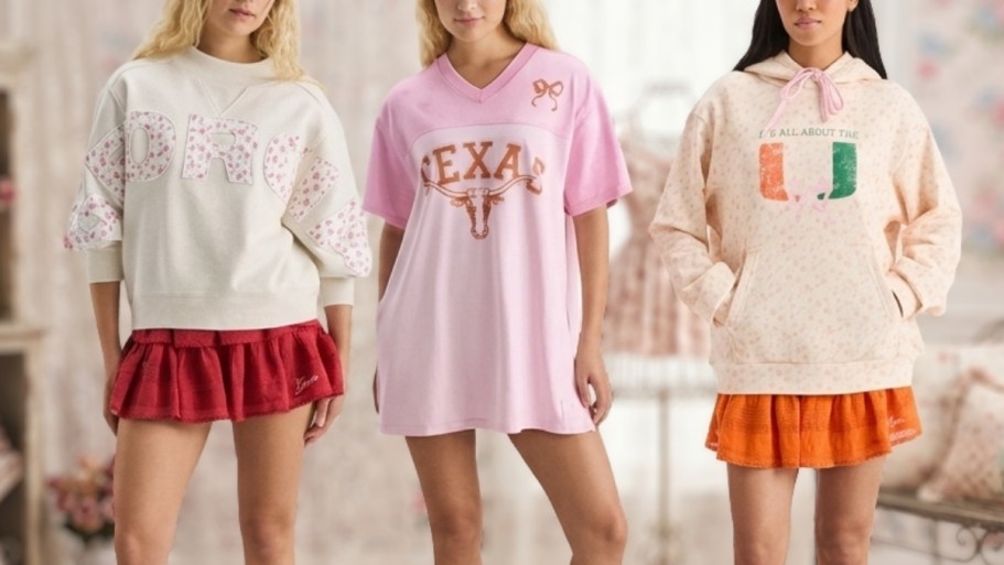 LoveShackFancy x Fanatics Collegiate Collection Drops at 11AM ET Today!