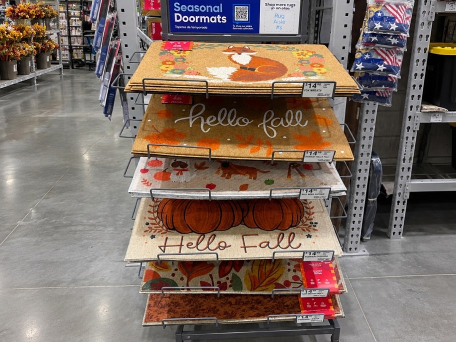 door mat display