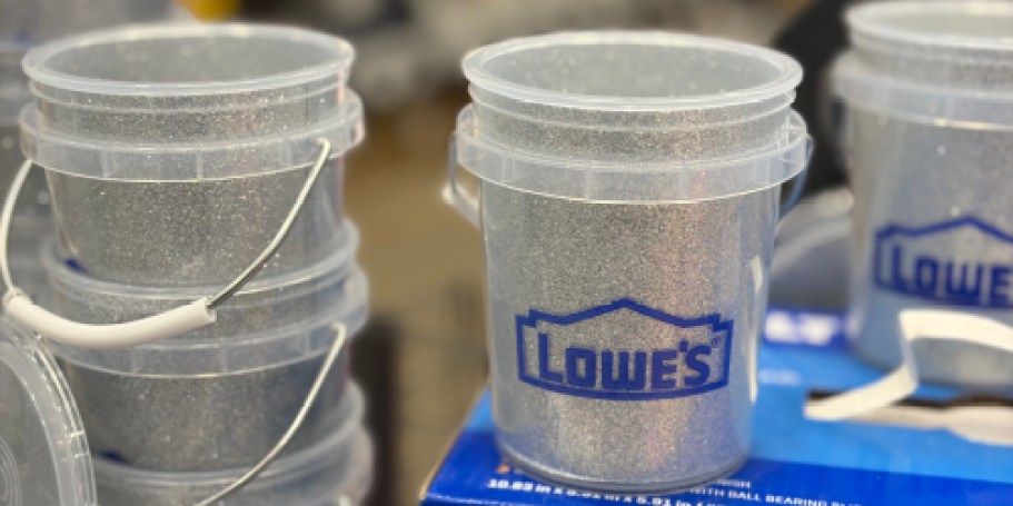 We Finally Found the Viral Glitter Mini Buckets at Lowe’s & They’re So Cute!