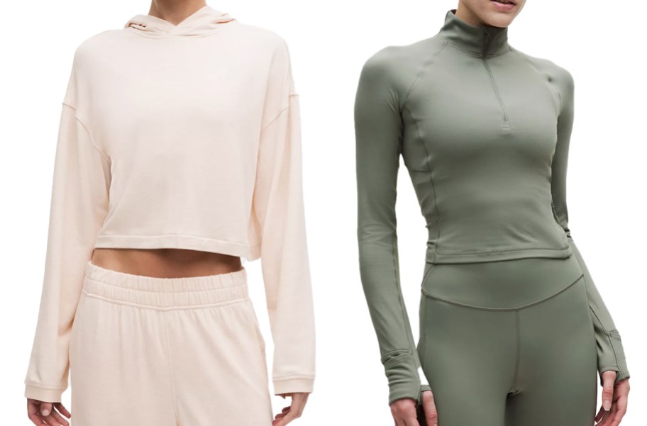 women in white hoodie and green jacket