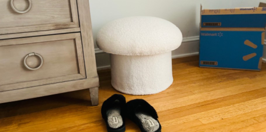 Trendy Mushroom Storage Ottoman Just $28 on Walmart.com (Reg. $40)