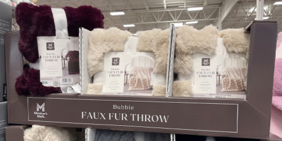 These Sam’s Club Faux Fur Blankets Have Serious Anthro Vibes!