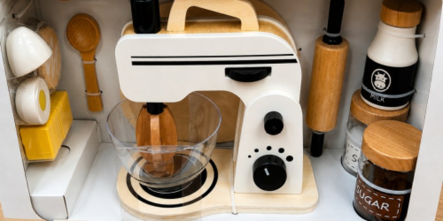 How Cute Is This New Wooden Mixer & Baking Playset at Sam’s Club?!