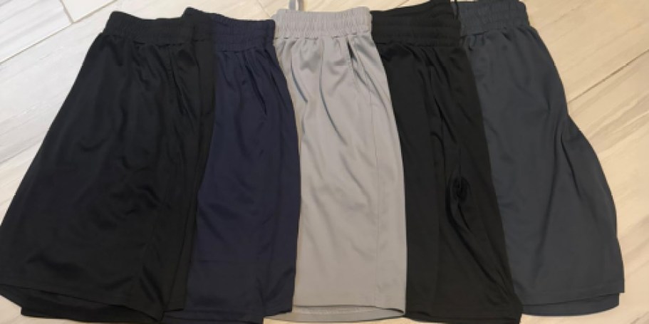 Men’s Athletic Shorts 5-Pack Only $18.98 on Amazon (Just $3.80 Per Pair!)