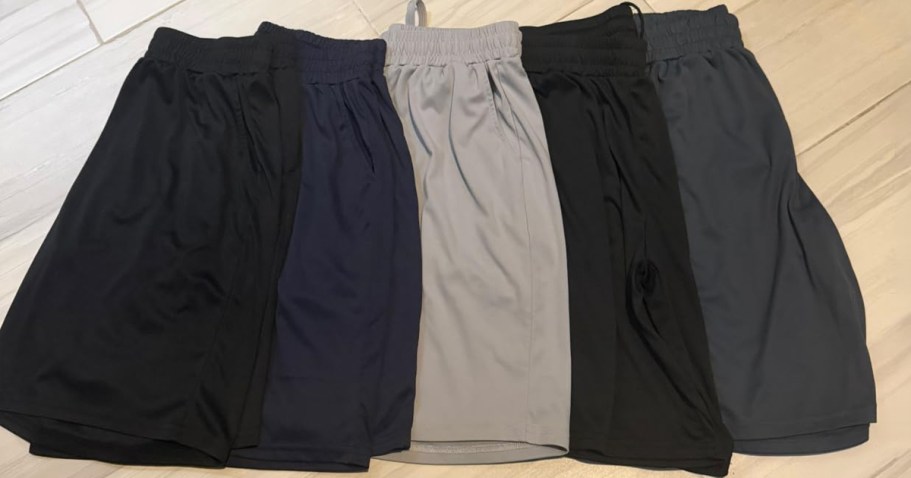 Men’s Athletic Shorts 5-Pack Only $18.98 on Amazon (Just $3.80 Per Pair!)