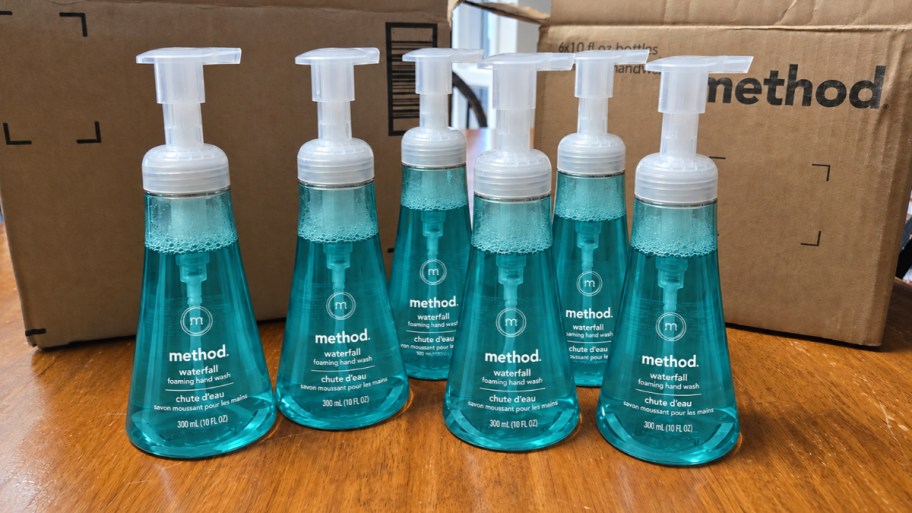 method hand soap 6 pack on a kitchen counter