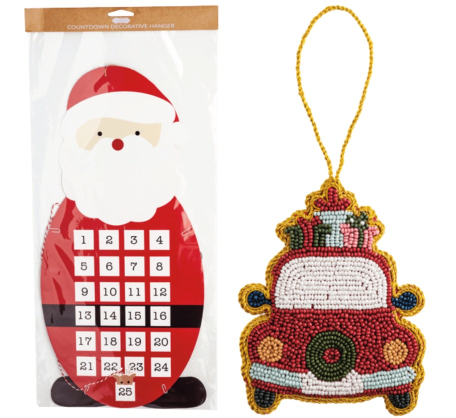 mumud pie christmas santa coundown and truck ornamentsale items