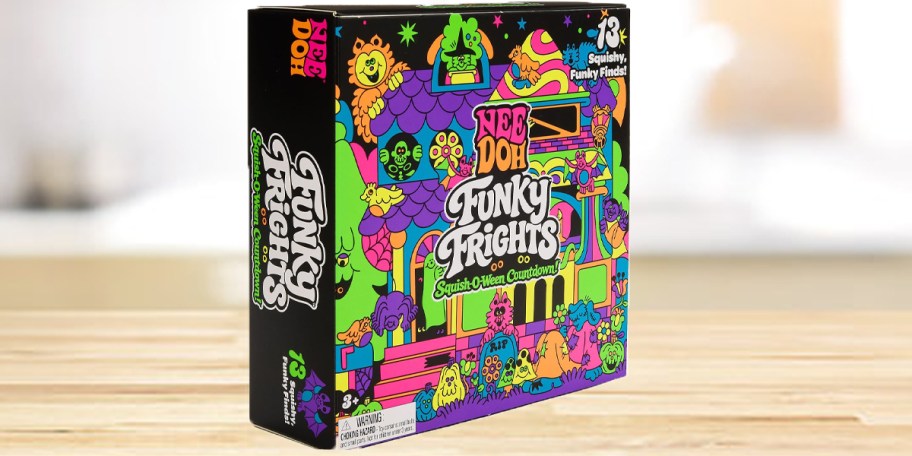 needoh halloween advent calendar box on counter