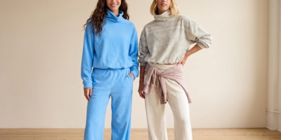 Old Navy Women’s Microfleece Tops & Pants Just $10 Each (Reg. $35)