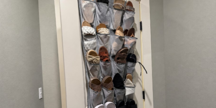 Over-the-Door Shoe Organizer Just $7.99 on Amazon