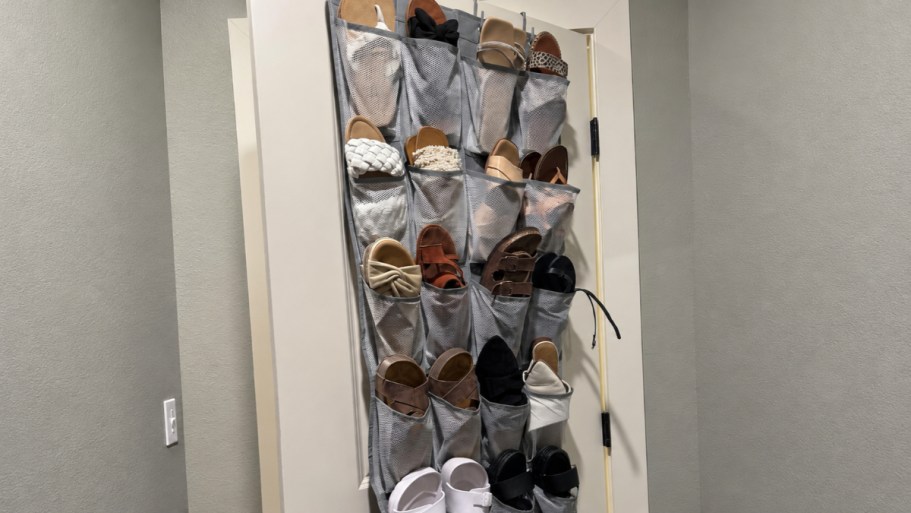 Over-the-Door Shoe Organizer Just $7.99 on Amazon