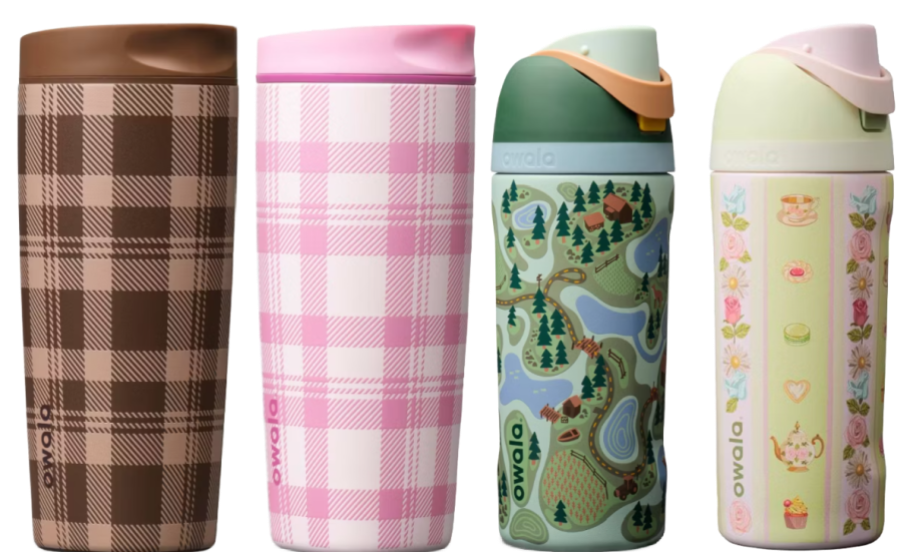 4 water bottles