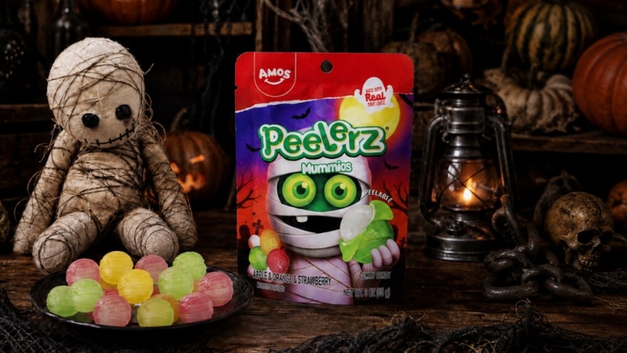 a bag of zombie peelerz gummy candy