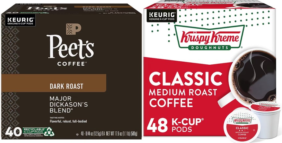 peets and krispy kreme kcup boxes 