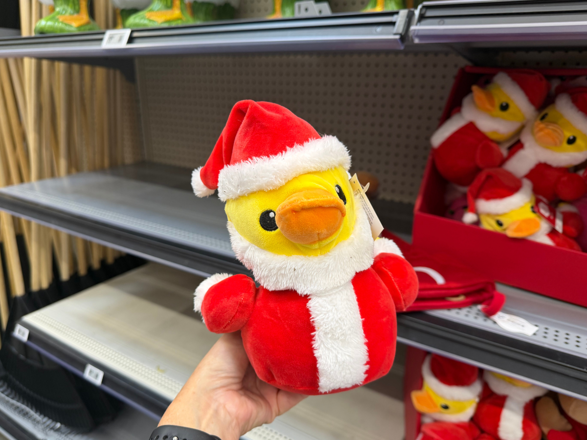 We Spotted NEW Christmas Duck Plushies for Just $3.48 at Walmart!