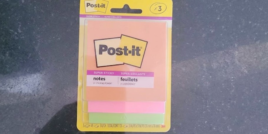 Post-it Super Sticky Notes 3-Pack Only $1.89 Shipped on Amazon