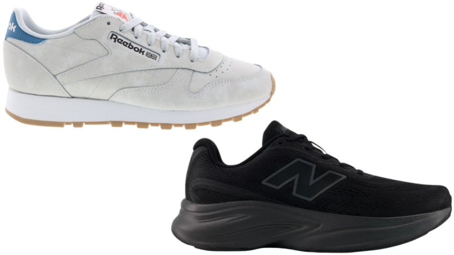 white and black running shoes