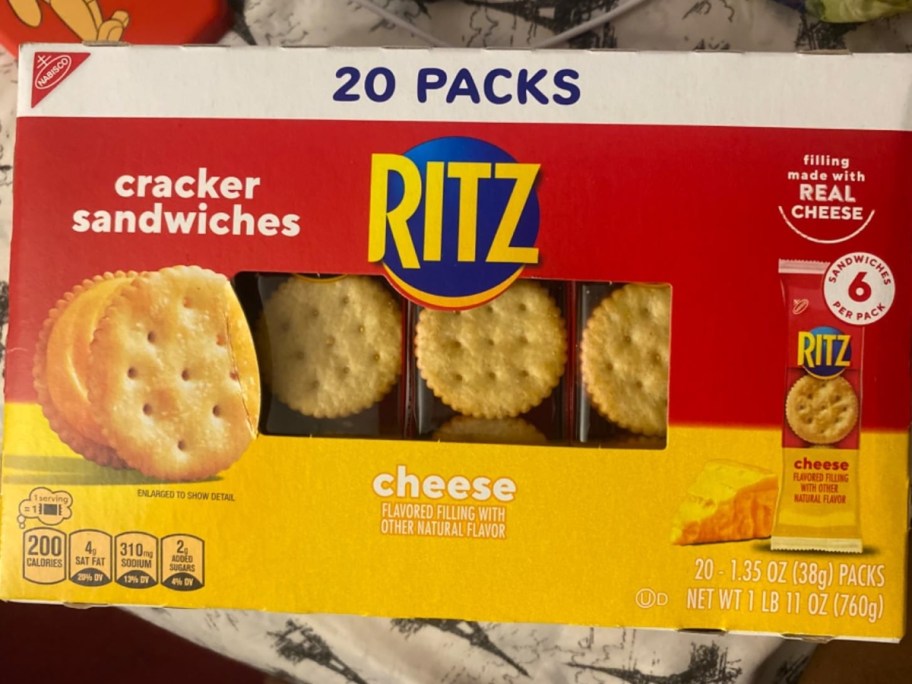 package of Ritz cracker snack packs