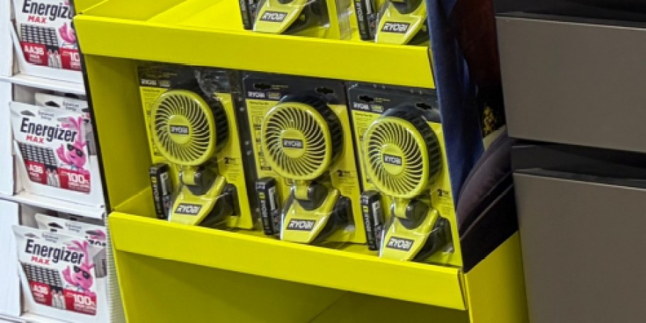 RYOBI Clamp Fan Kit + FREE Battery for $39.97 Shipped on HomeDepot.com