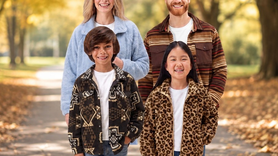 Fleece Shackets for the Whole Family from $12.98 on SamsClub.com