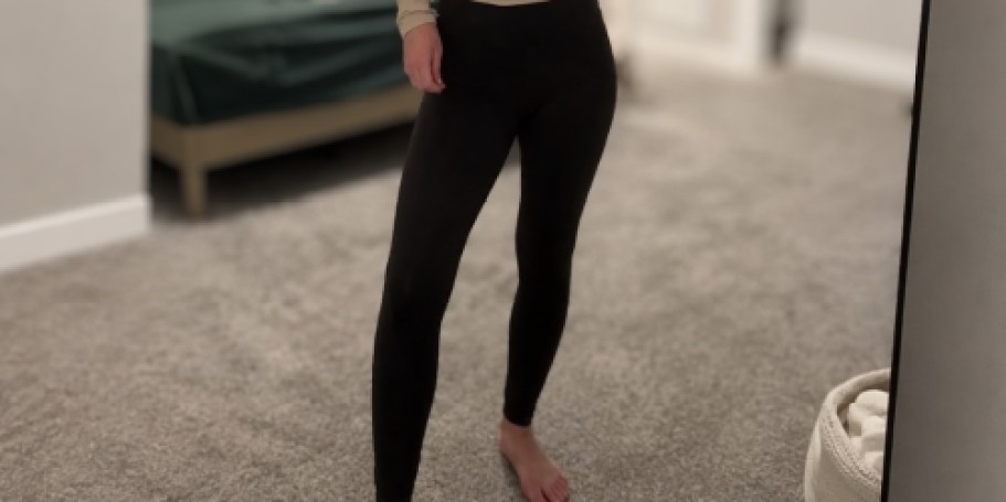 Buttery-Soft High-Waisted Leggings from $3.74 on Amazon | 30 Color Choices!