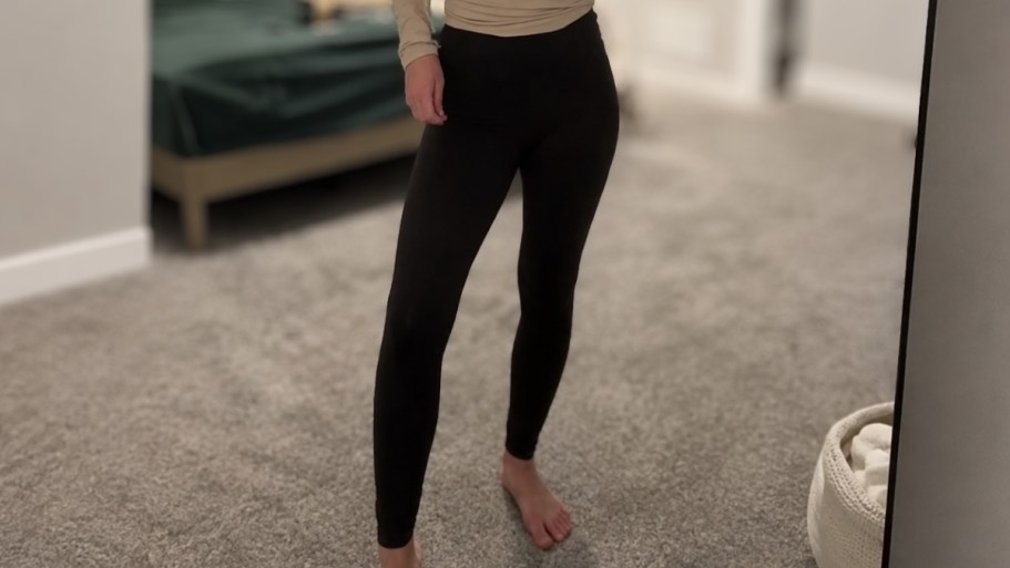 Buttery-Soft High-Waisted Leggings from $3.74 on Amazon | 30 Color Choices!