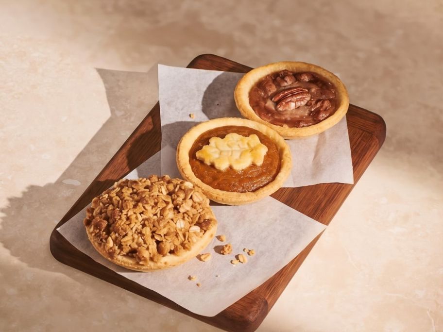 starbucks mini pies on display