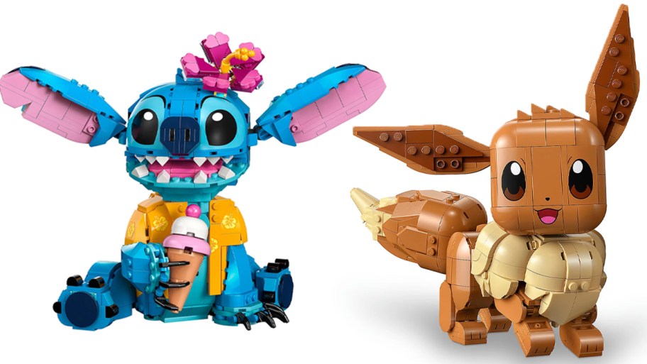 stitch and eevee lego sets 
