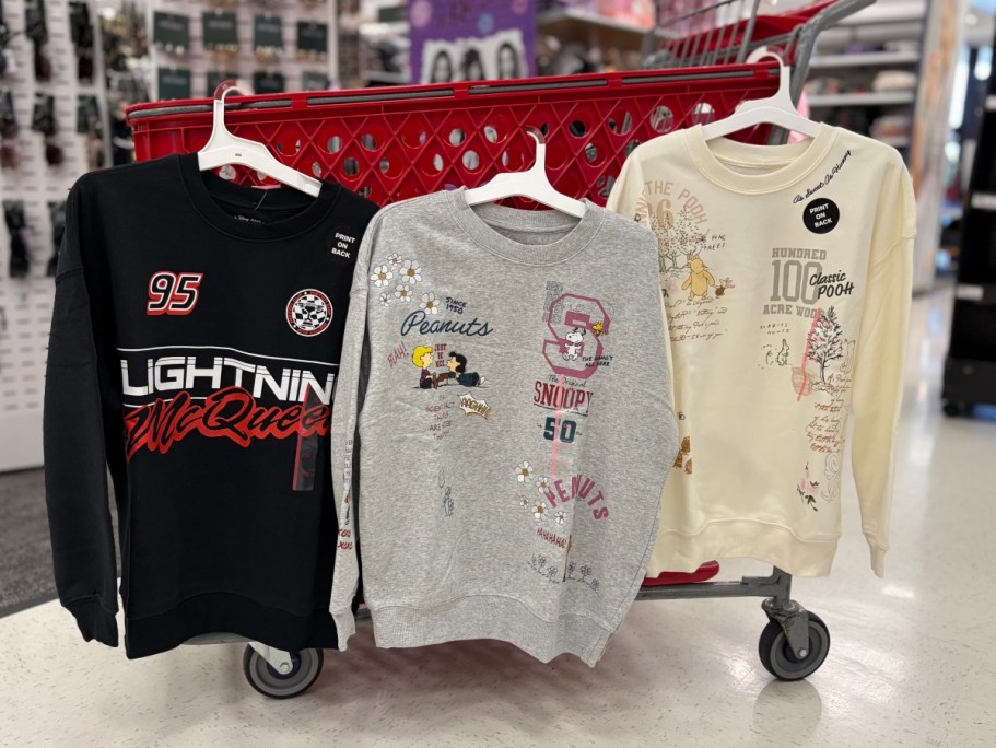 These Women’s Disney & Peanuts Sweatshirts at Target Are Too Cute to Miss