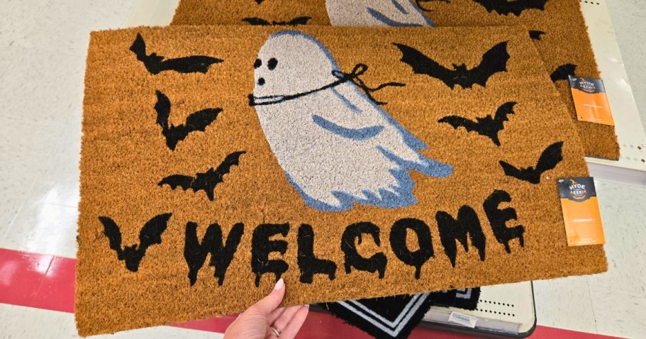 Target Halloween Doormats Only $13 (Including One That Glows in the Dark!)
