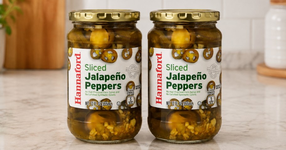 two jars of sliced jalapeno peppers