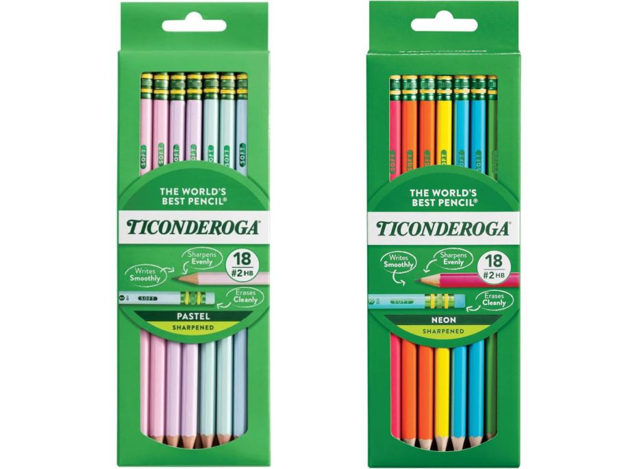 2 packages of pencils on a white background