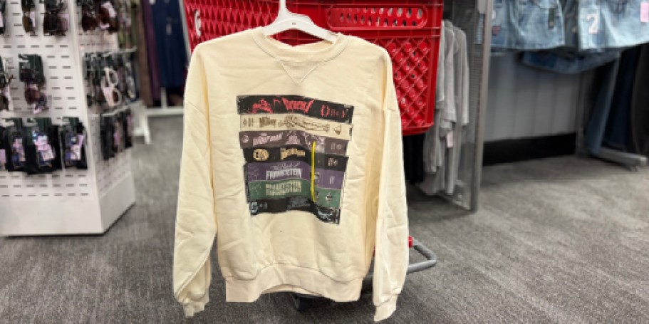 We Spotted Universal Monster Crewneck Sweatshirts at Target!