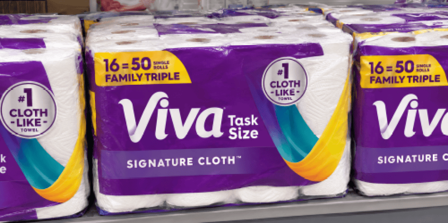 Viva Paper Towels 16-Pack Only $30.42 Shipped on Amazon (Equals 50 Regular Rolls!)
