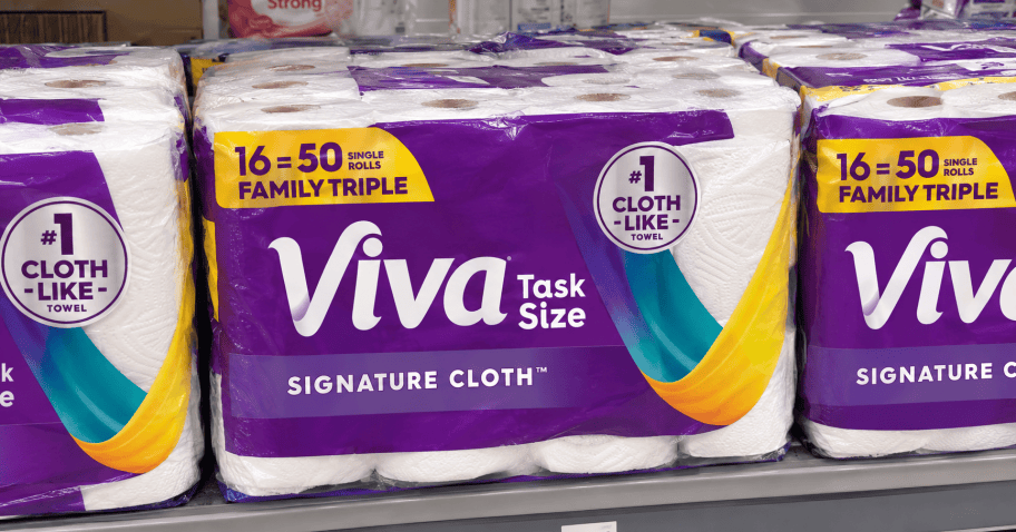 Viva Paper Towels 16-Pack Only $30.42 Shipped on Amazon (Equals 50 Regular Rolls!)