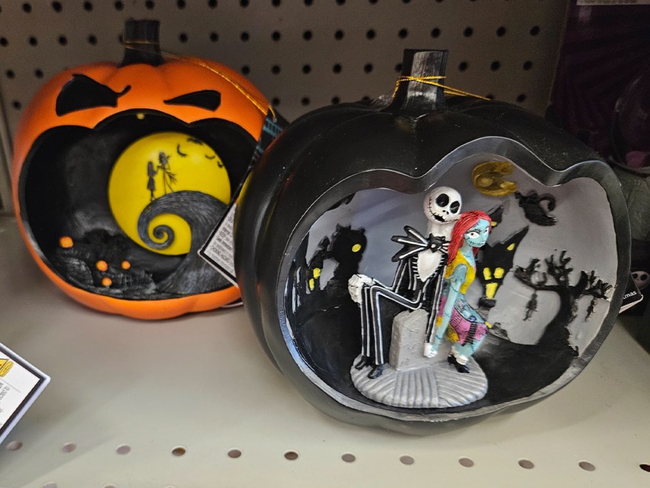 orange and black halloween pumpkins 