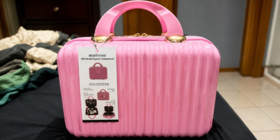 This Hard Shell Cosmetic Case is Trending & It’s Under $21 at Walmart!