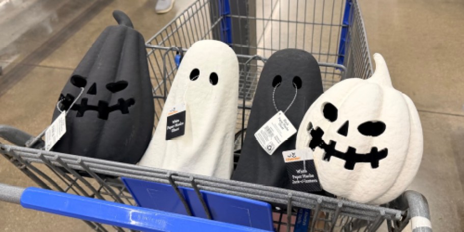 Walmart’s Under $10 Paper-Mache Ghosts & Jack-o-Lanterns Are Back (May Sell Out!)