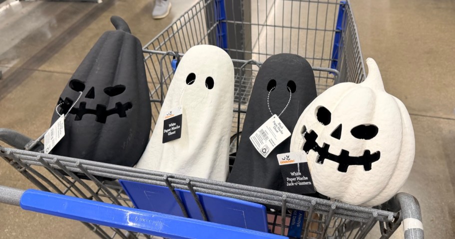 Walmart’s Paper-Mache Ghosts & Jack-o-Lanterns Are Back (May Sell Out!)