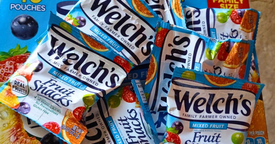 packs of Welch's Fruit Snacks